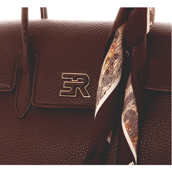 Ermanno Scervino Borsa Grande Viola testa di moro 12402018