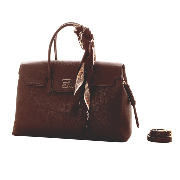 Ermanno Scervino Borsa Grande Viola testa di moro 12402018