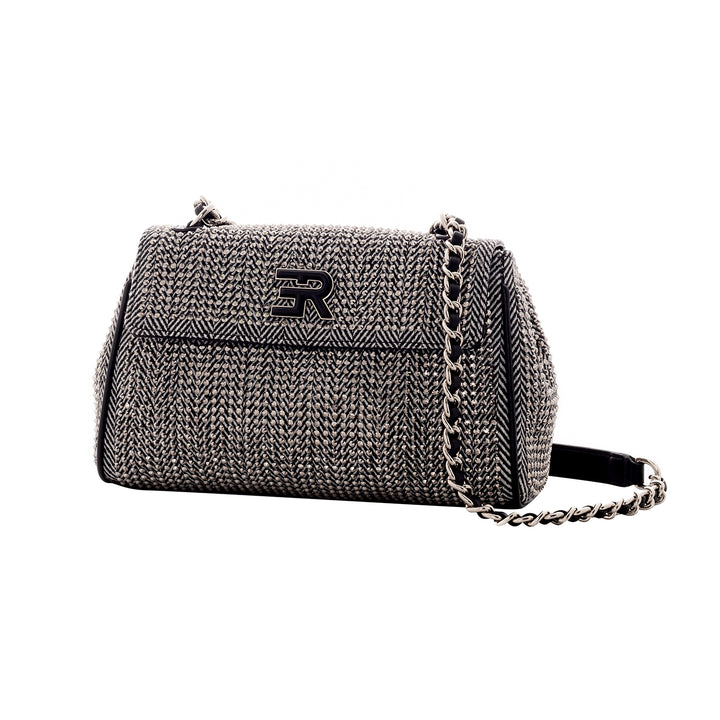 Ermanno Scervino  Borsa Tracolla Verly Herringbone nero 12402000