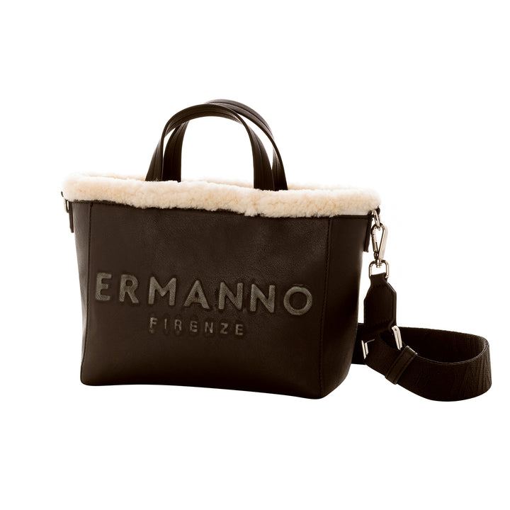 Ermanno Scervino Borsa a mano piccola Vanessa Fur marrone 12401989