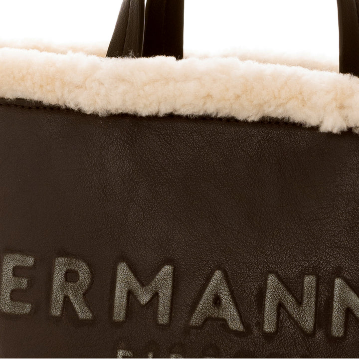 Ermanno Scervino Borsa a mano piccola Vanessa Fur marrone 12401989