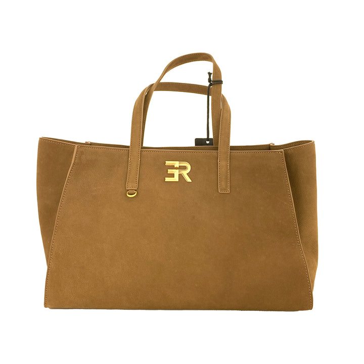 Ermanno Scervino Borsa Tote Angelica Nabuk Miele 12402064