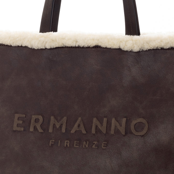 Ermanno Scervino Borsa Tote Vanessa Fur marrone 12401988