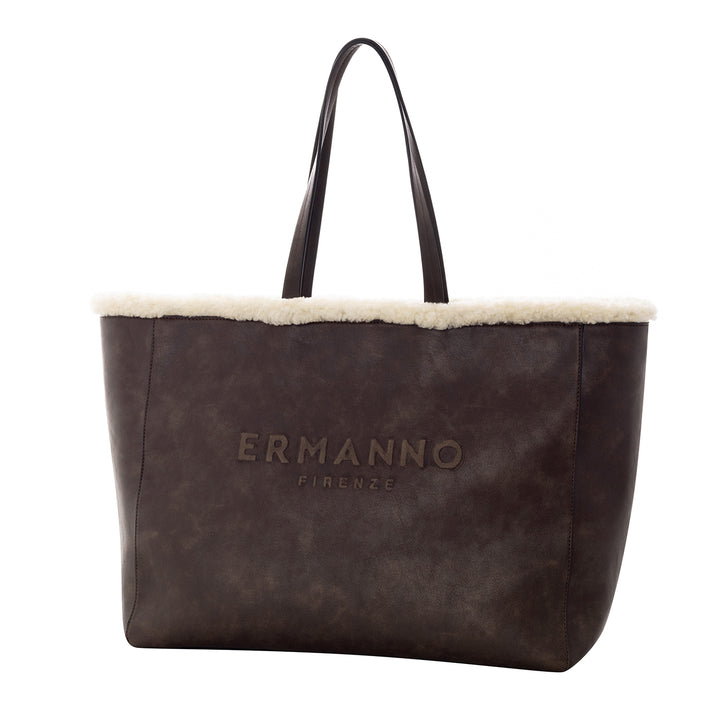Ermanno Scervino Borsa Tote Vanessa Fur marrone 12401988