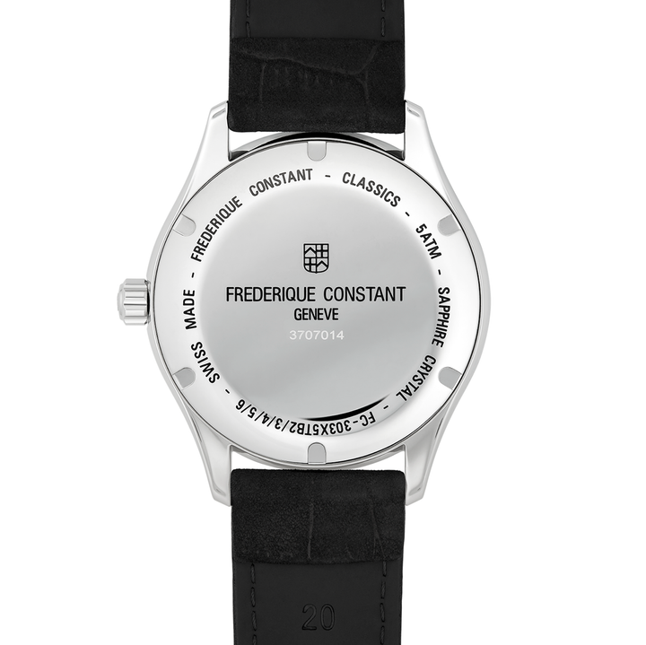 Frederique Constant Geneve Orologio Classics Index Automatico Quadrante Nero