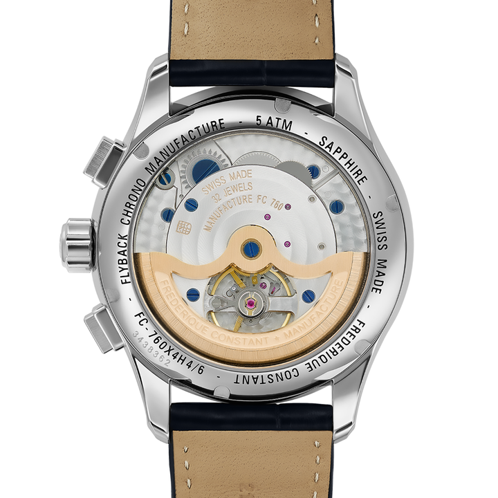 Orologio Frederique Constant Classic FlyBack Chrono Blue FC-760N4H6