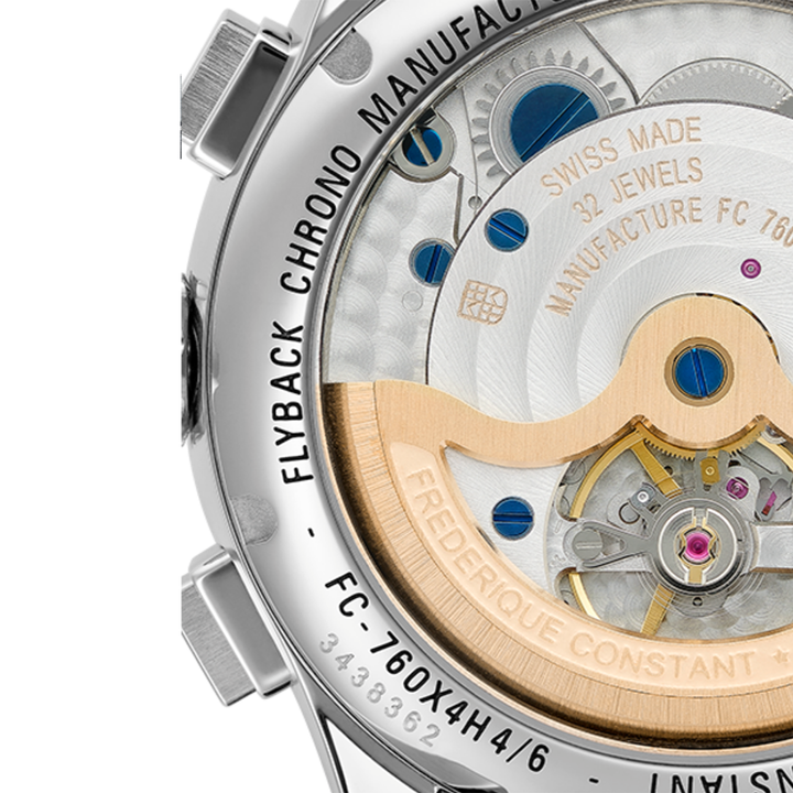 Orologio Frederique Constant Classic FlyBack Chrono Blue FC-760N4H6