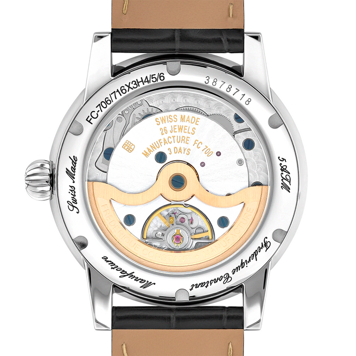 Frederique Orologio Manufacture Classic Date Automatico Nero