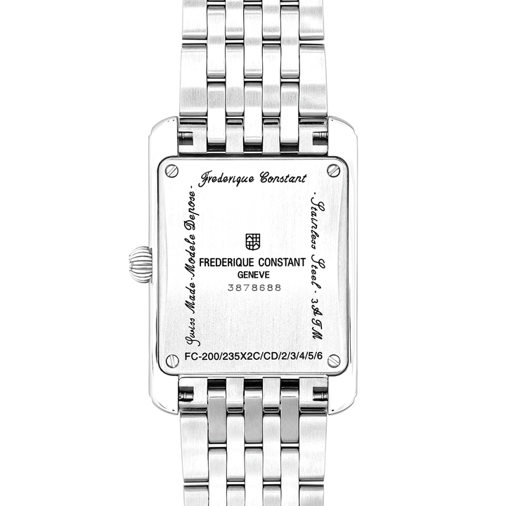 Orologio Frederique Constant Classics Carree Small Seconds Steel Strap