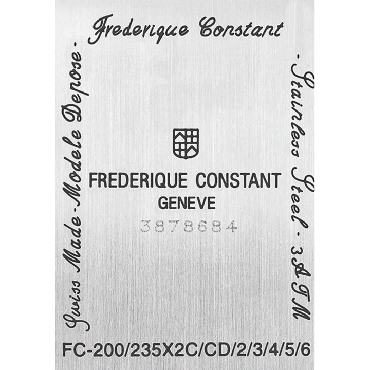 Frederique Constant Watch Classics Carree Piccoli Secondi FC-235S2C6