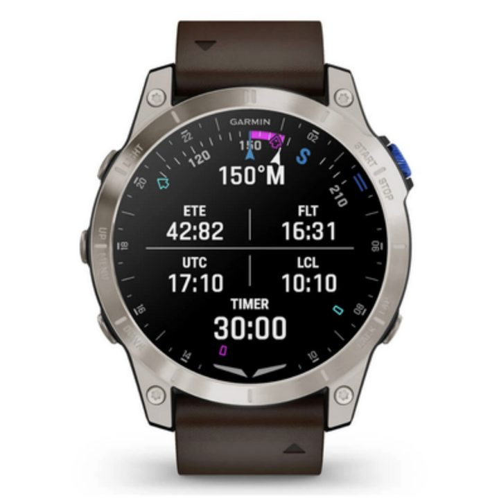 Garmin Smartwatch D2 Mach 1 Aviator pelle marrone Oxford 010-02582-55