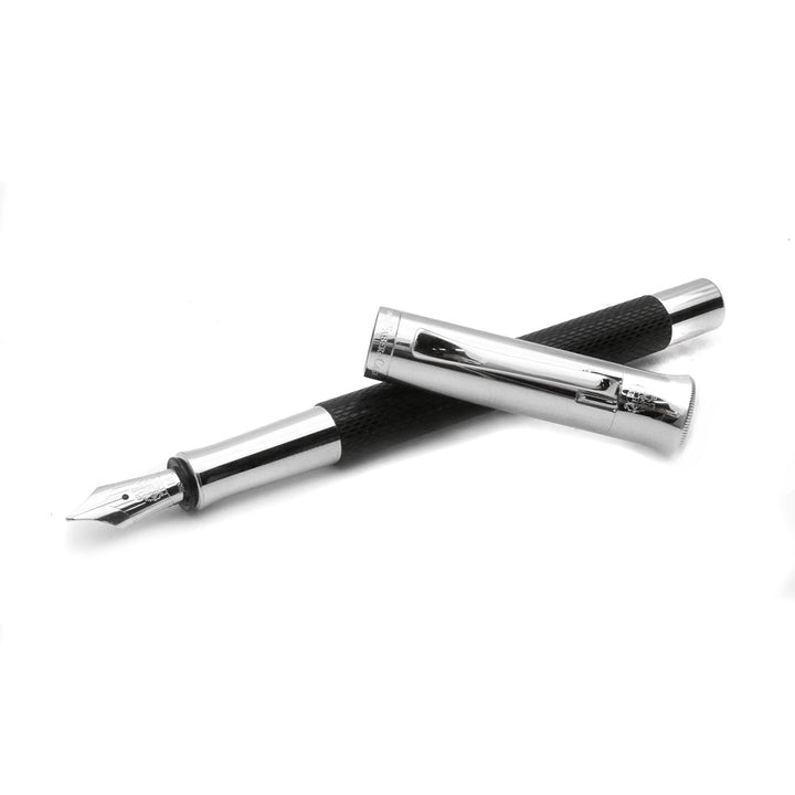 Graf von Faber Castell Penna Stilografica Linea Guilloche Nera
