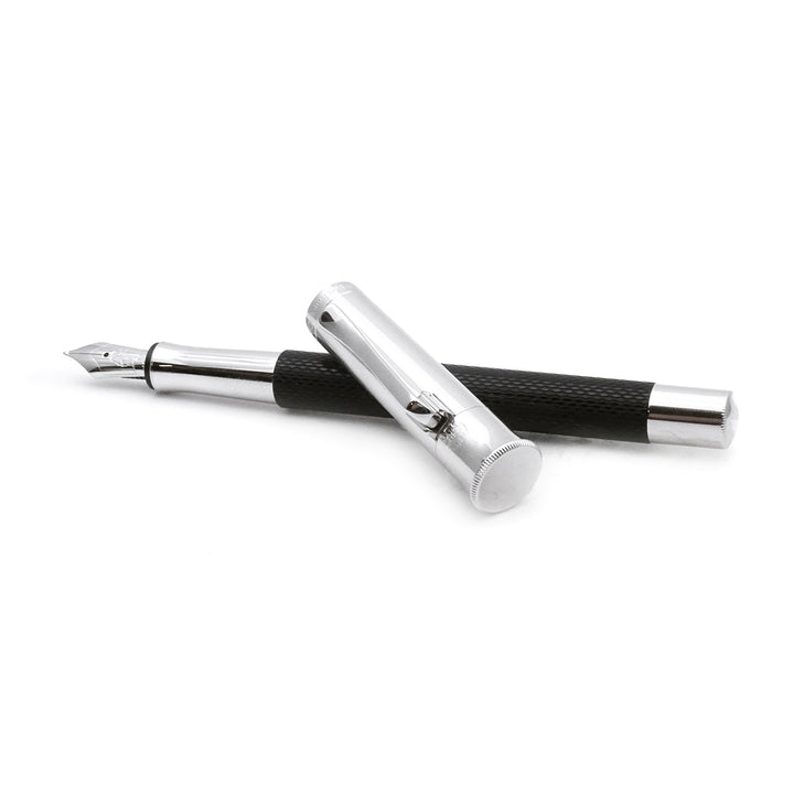 Graf von Faber Castell Penna Stilografica Linea Guilloche Nera