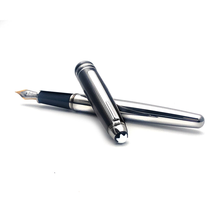 Montblanc penna stilografica Meisterstück Solitaire Hematite Steel