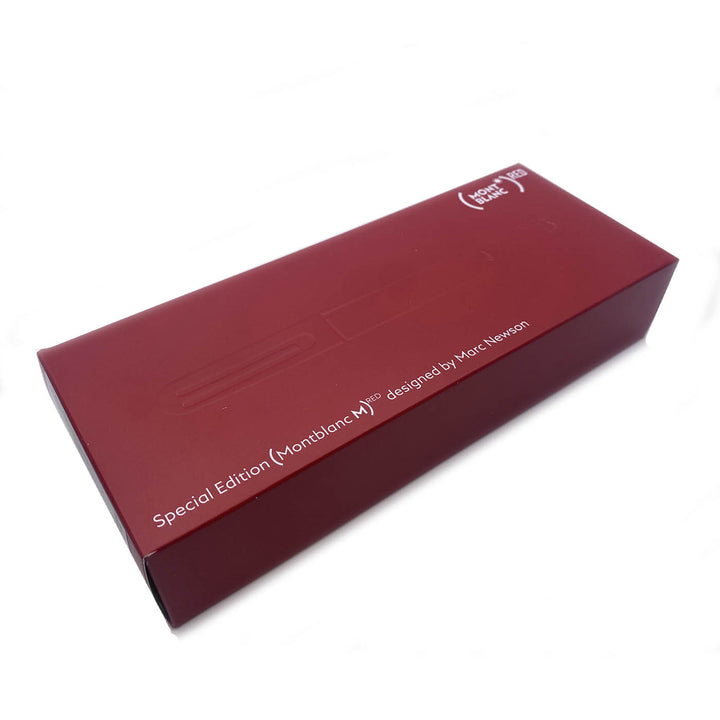 Montblanc M solo scatola disegnata Marc Newson Edizione Speciale rossa