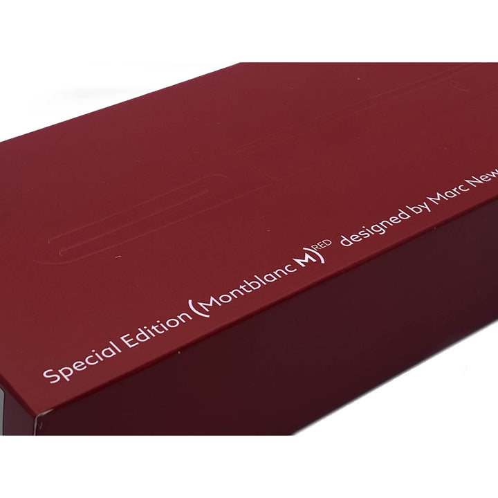 Montblanc M solo scatola disegnata Marc Newson Edizione Speciale rossa