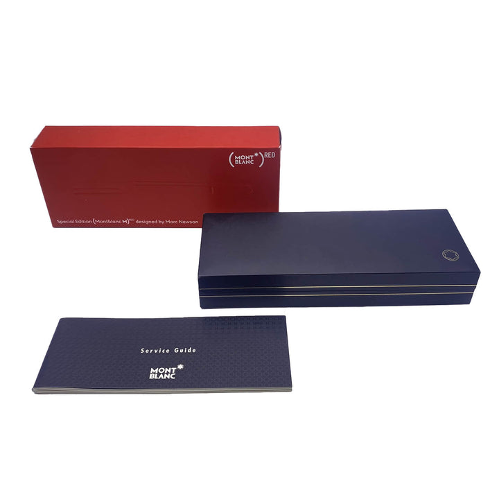 Montblanc M solo scatola disegnata Marc Newson Edizione Speciale rossa