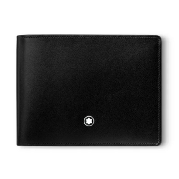Montblanc Meisterstück Portafoglio 6cc in pelle lucida nera