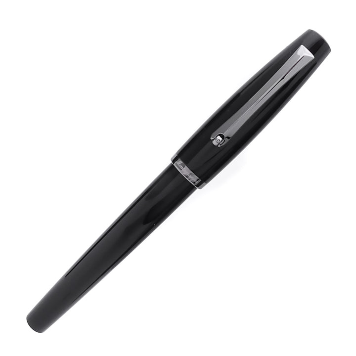 Montegrappa Manager Gun Metal Penna Stilografica  Nera Finitura Rutenio Nib EF