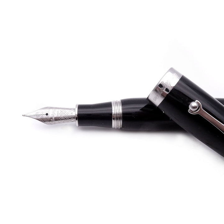 Montegrappa penna stilografica Mia Resina Nera Pennino acciaio