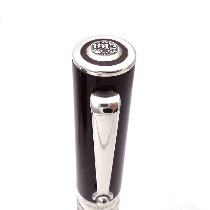 Montegrappa Manager Penna Sfera Resina Nera Finitura Oro Giallo