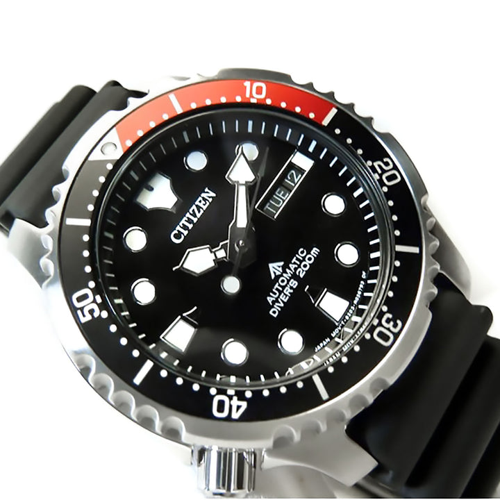 Citizen Orologio Promaster Diver Automatic 200 mt Ghiera Nera Rossa