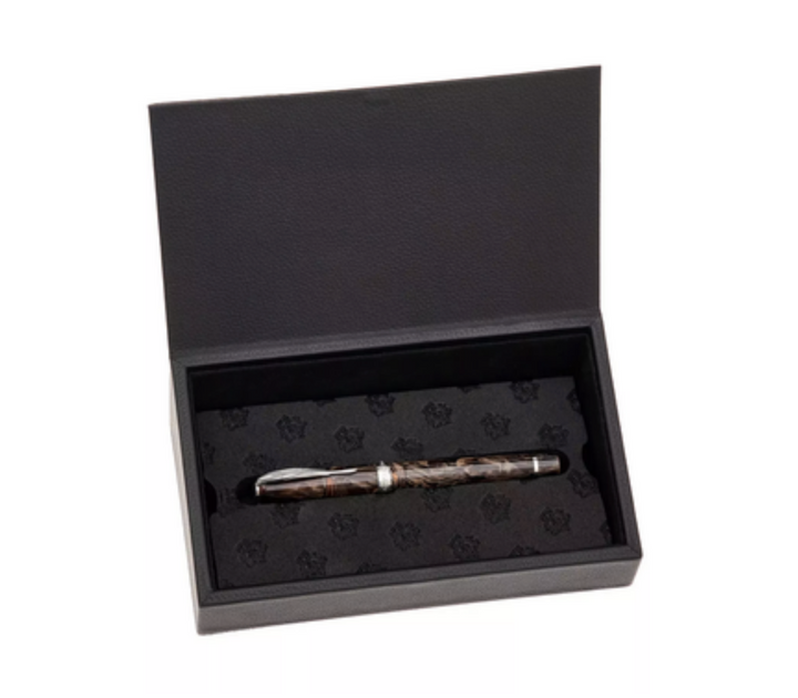 Pineider Penna Stilografica Antichi Materiali Carrara Brown Penna14Kt