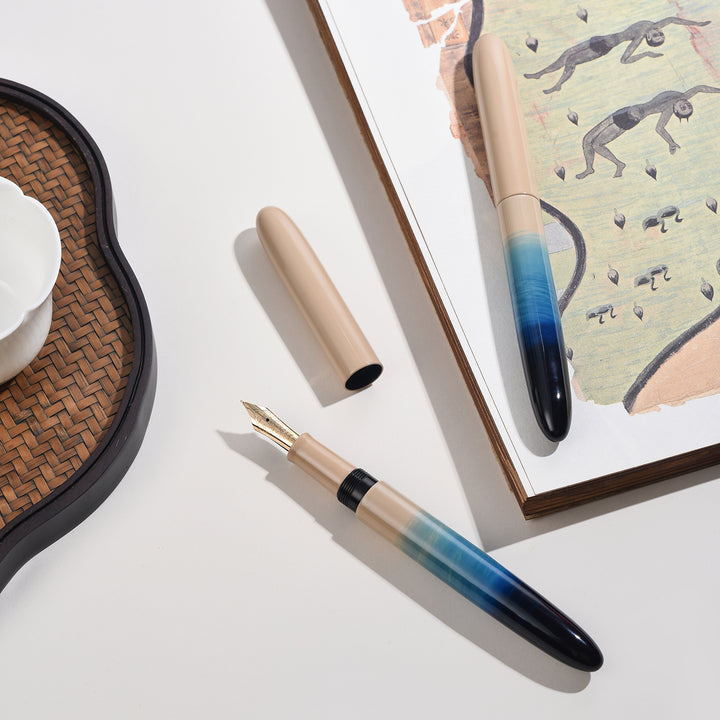 Qianyu Penna Stilografica The Waves Akebo no-nuri Gentlemanly