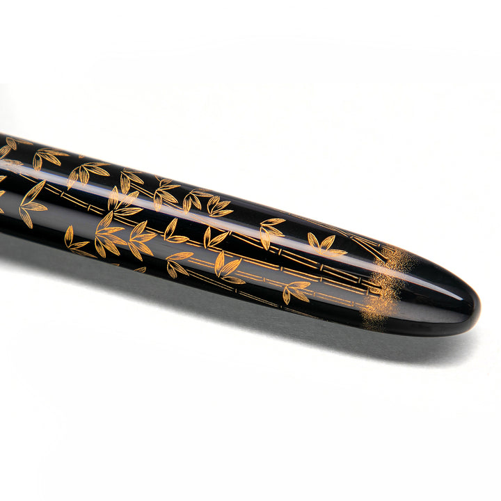 Penna stilografica Qianyu Bamboo Elegant in Ebonite e Urushi
