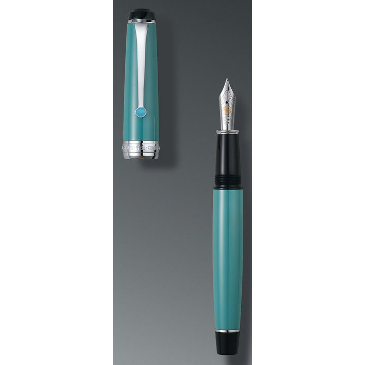 Qianyu The West Lake Blue Ingenuity Penna Stilografica Ebanite-Urushi