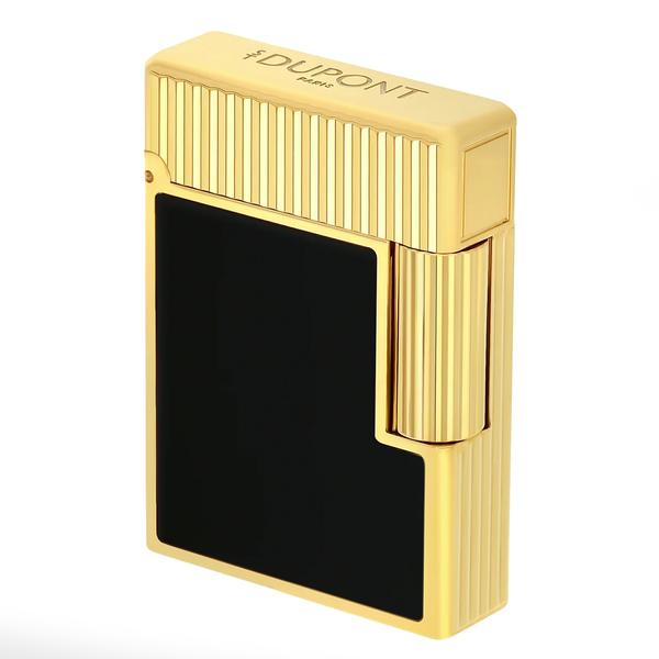 S.T. Dupont Accendino Ligne1 Nero - Oro lavorazione diamante C14120