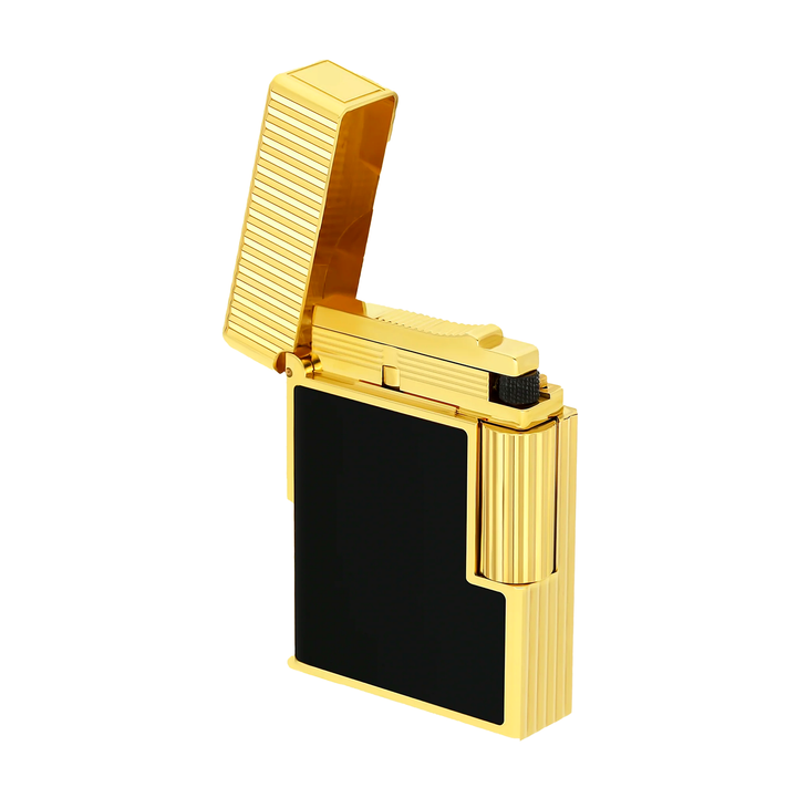 S.T. Dupont Accendino Ligne1 Nero - Oro lavorazione diamante C14120