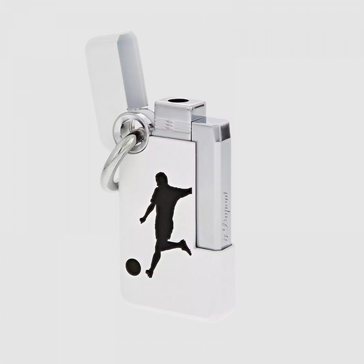 S.T. Dupont Hooked Ronald-o Accendino Jet Flame Cromo/Bianco