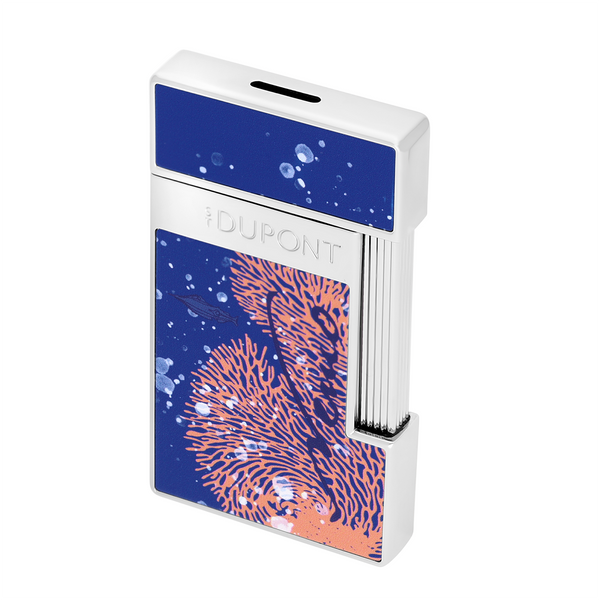 S.T.Dupont Accendino Maxijet Partagas Blu Finitura oro 020095