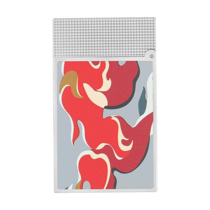 S.T. Dupont Accendino Ligne2 Camouflage rosso / Palladio C16051