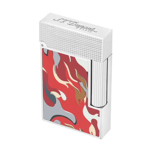 S.T. Dupont Accendino Ligne2 Camouflage rosso / Palladio C16051