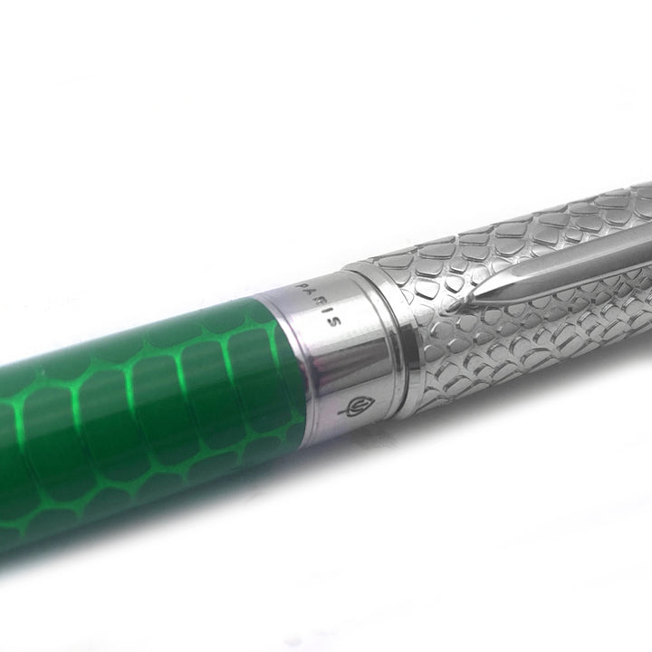 S.T. Dupont Line D Eternity penna a sfera Pen Large pelle di serpente verde 