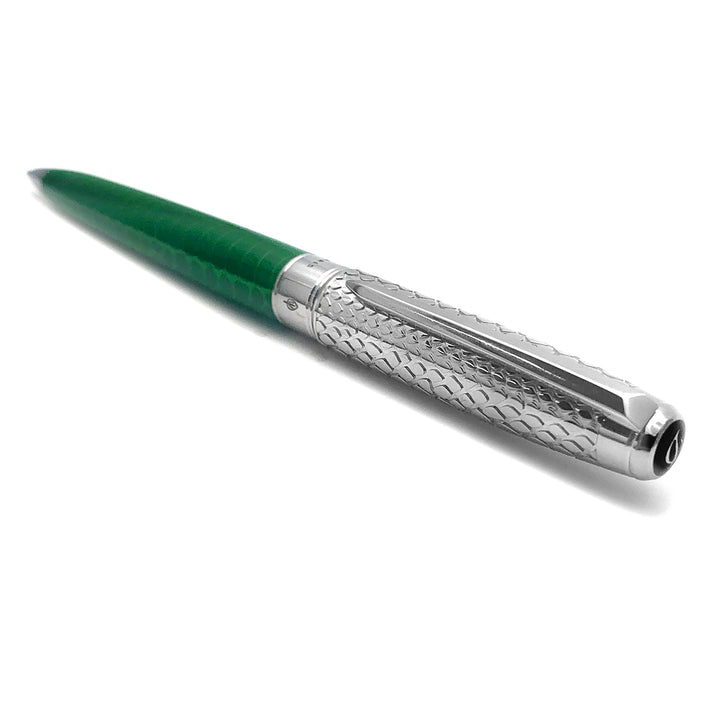 S.T. Dupont Line D Eternity penna a sfera Pen Large pelle di serpente verde 