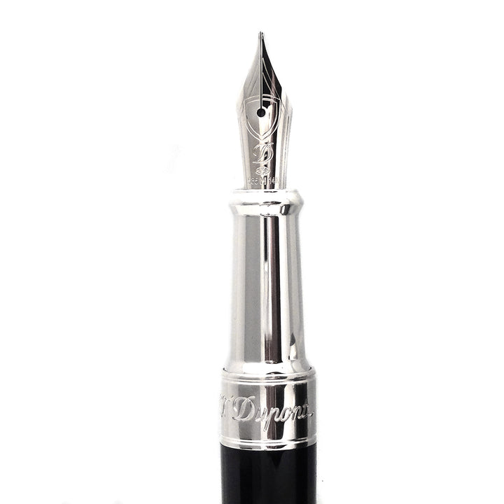 S.T. Dupont Sword Penna Stilografica Lacca Nera Finitura Palladio 