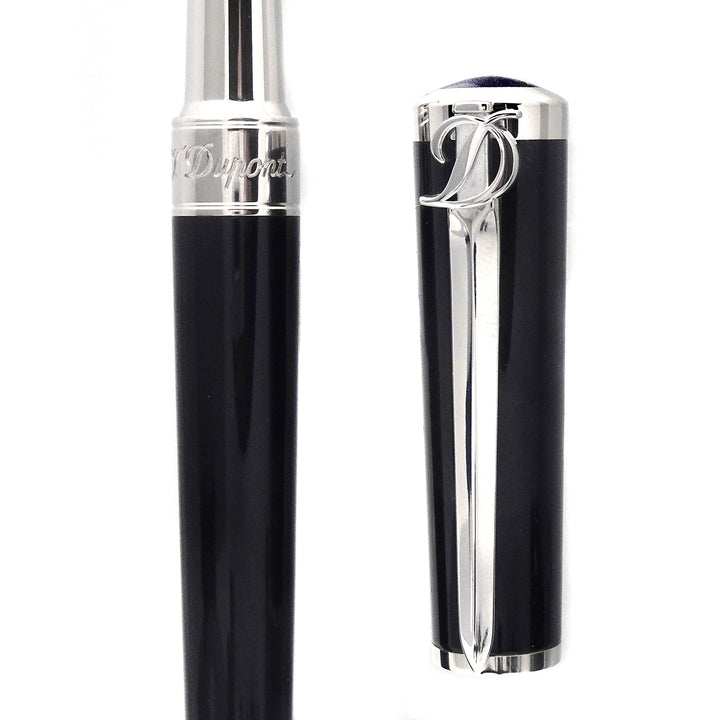 S.T. Dupont Sword Penna Stilografica Lacca Nera Finitura Palladio 