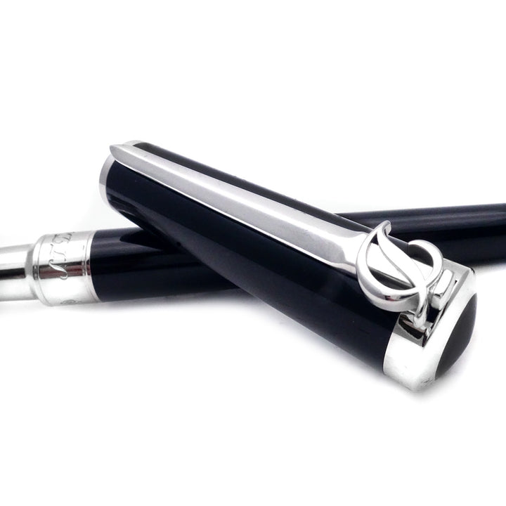 S.T. Dupont Sword Penna Stilografica Lacca Nera Finitura Palladio 