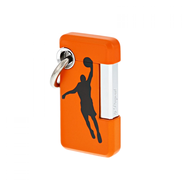 S.T. Dupont Hooked Dunk-O Accendino Jet Flame Cromo/Arancione