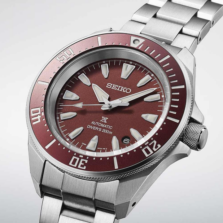Seiko Orologio Prospex Samurai Automatic Diver 200mt Rosso SRPL11K1