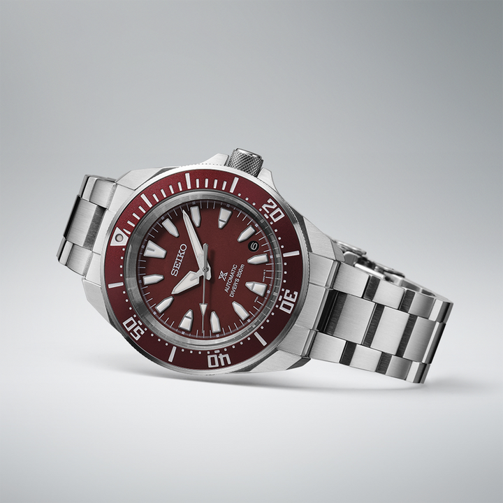 Seiko Orologio Prospex Samurai Automatic Diver 200mt Rosso SRPL11K1