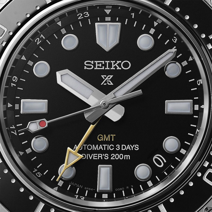 Orologio Seiko Prospex GMT Automatic Diver Quadrante Nero SPB383J1