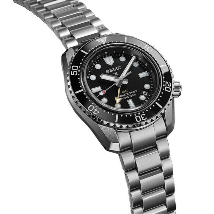 Orologio Seiko Prospex GMT Automatic Diver Quadrante Nero SPB383J1