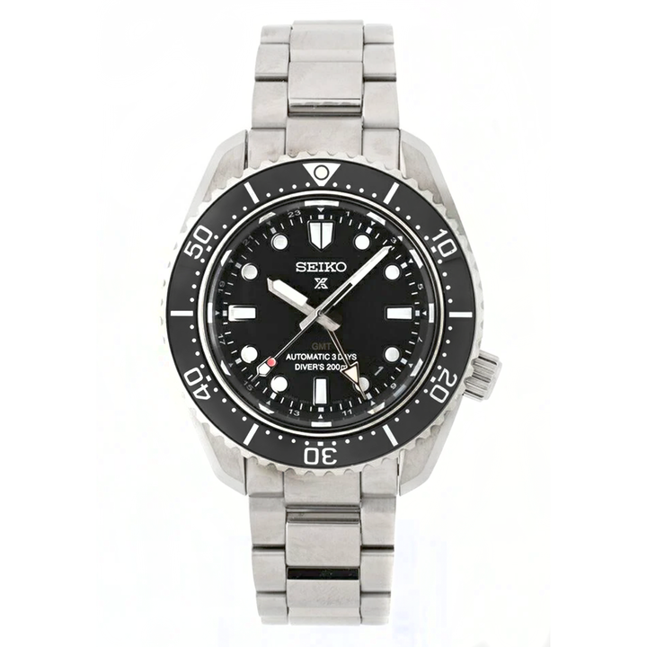 Orologio Seiko Prospex GMT Automatic Diver Quadrante Nero SPB383J1