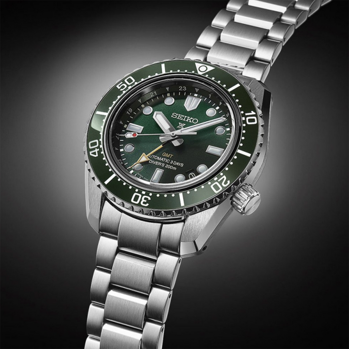 Seiko Orologio Prospex GMT Automatic Diver 200mt Verde 42mm SPB381J1