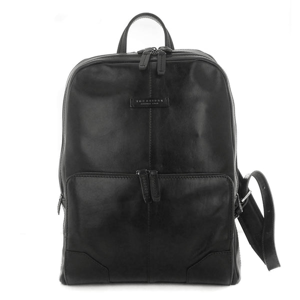 The Bridge Zaino Linea Vespucci Pelle Nera con Tasca frontale