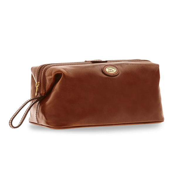 Beauty Case The Bridge Story Line Travel in pelle marrone